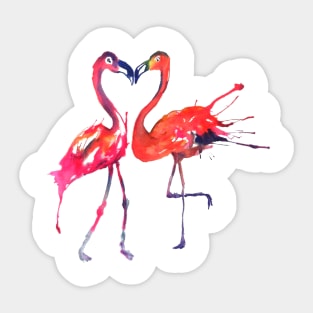 Flamingo Love Sticker